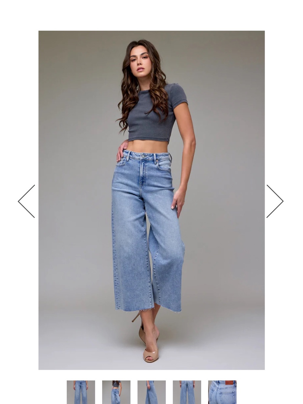 Nori high rise cropped wide leg